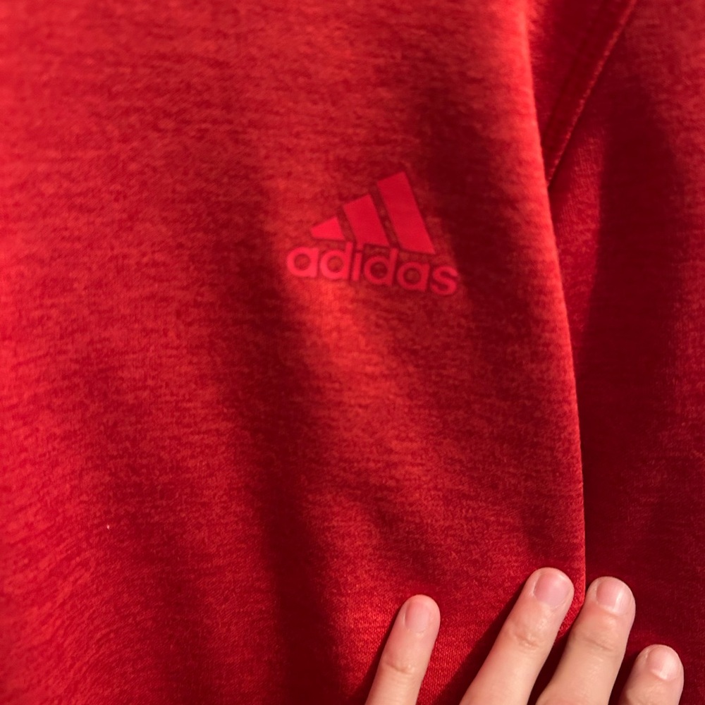 Adidas red‎ Climawarm hoodie medium - Picture 4 of 7